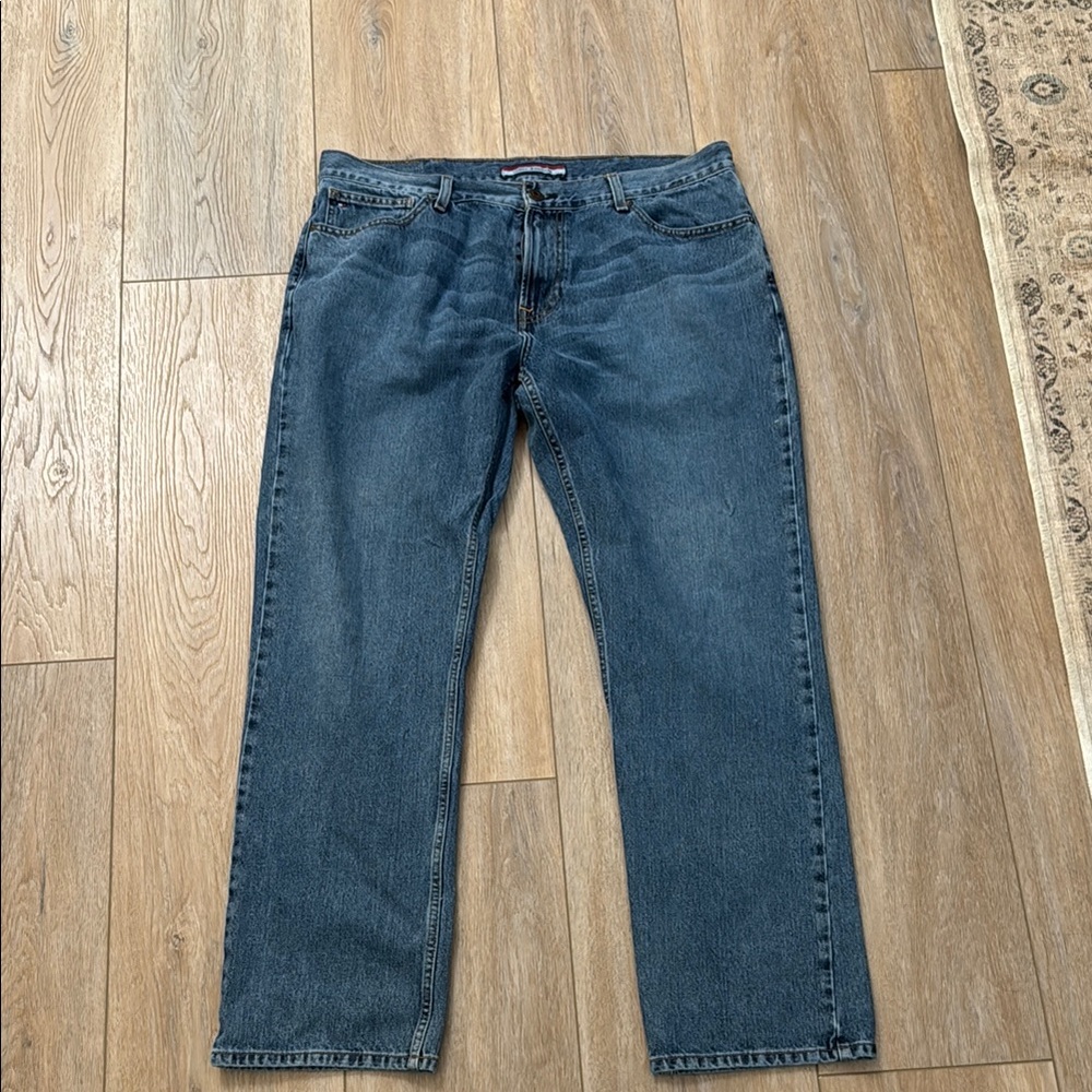 Tommy Hilfiger Blue Straight Jeans Timeless Fit
